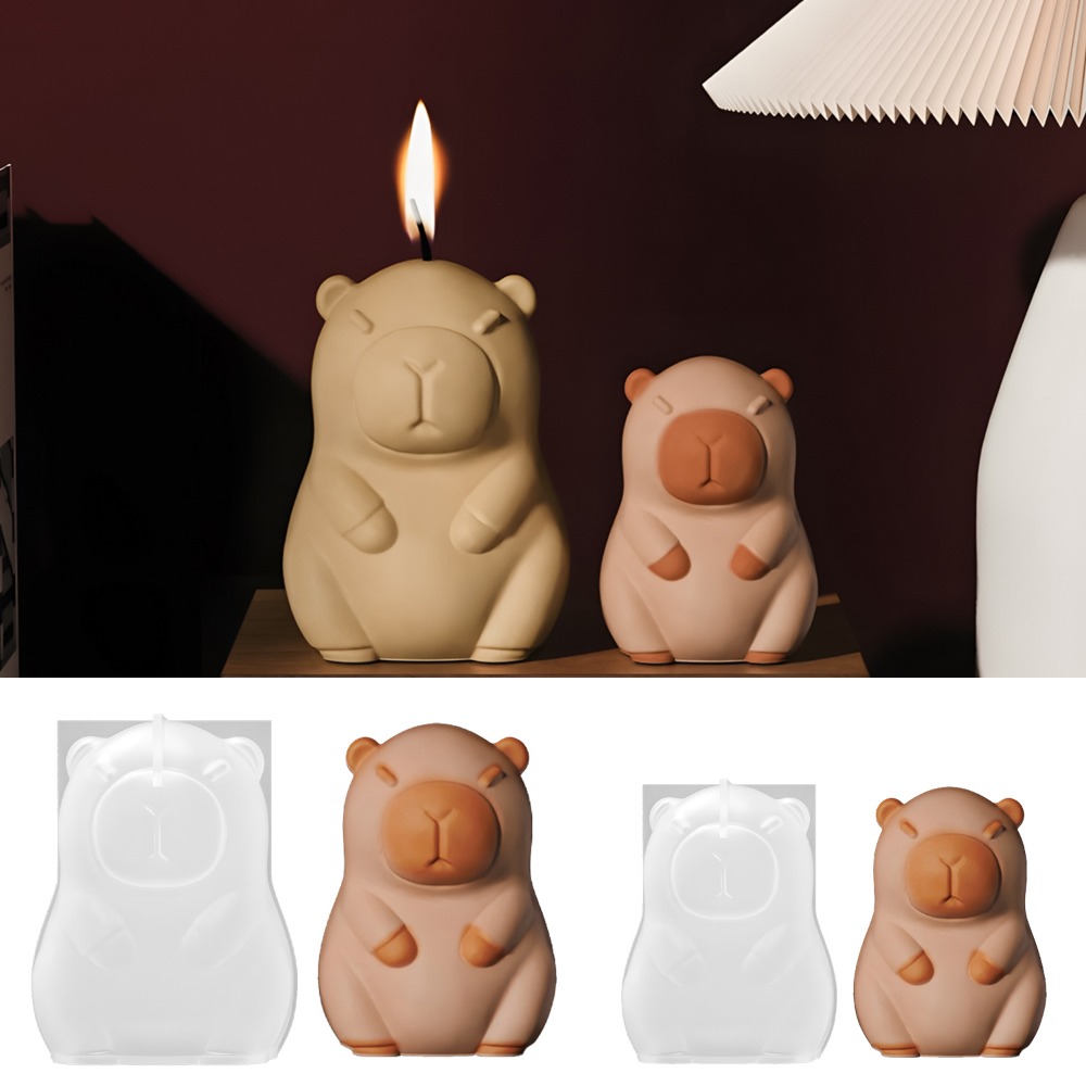 Candle Supplies Shop - Cetakan Silikon Lilin Aroma Kapibara Berdiri