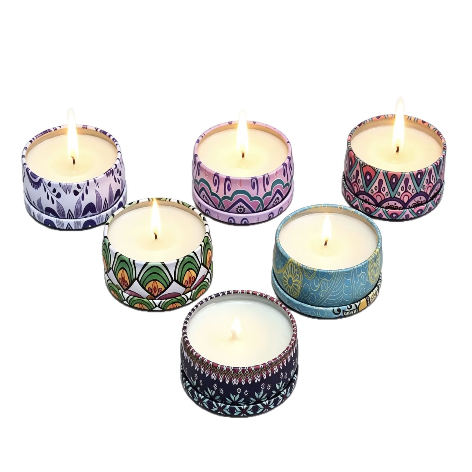Candle Souvenir - Lilin Aromaterapi Bunga Kering Tanpa Asap,