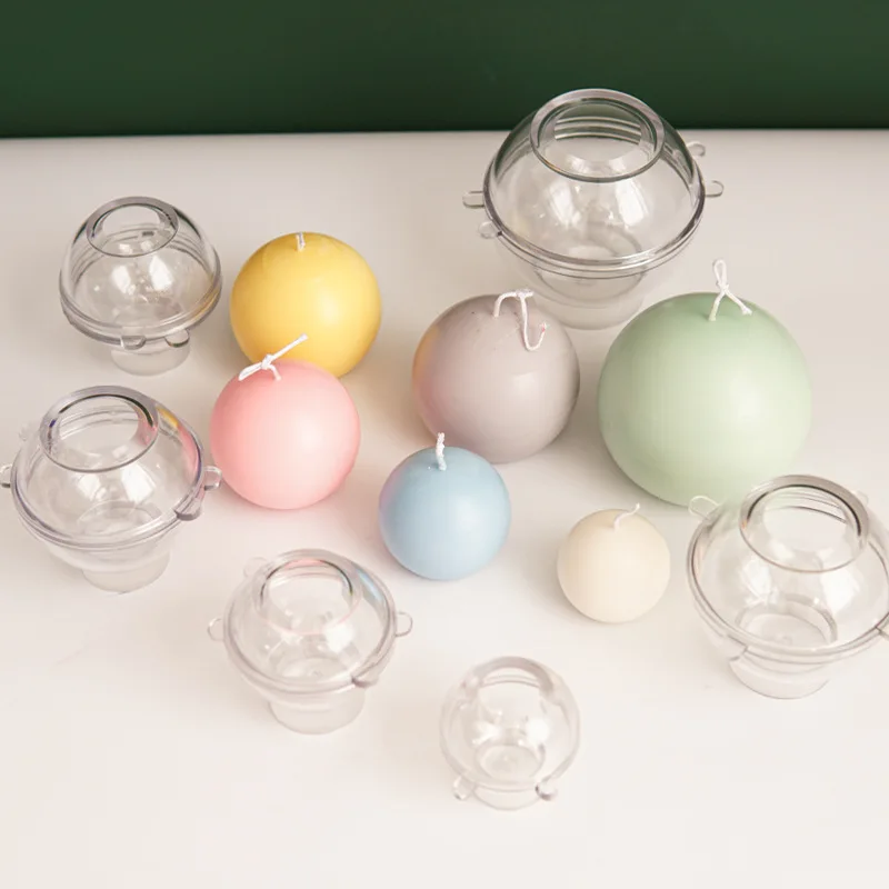 Candle Supplies Kit - 5-8cm lilin bulat cetakan plastik dekorasi