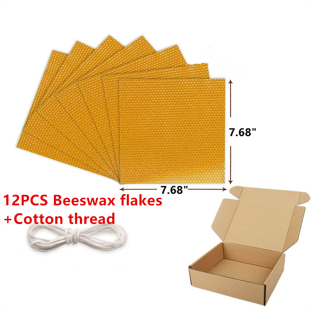 Beeswax Sheet Roll - 12 pcs Lembaran Lilin Lebah Tipis