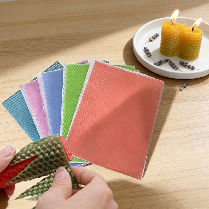 Beeswax Sheet Roll - 12pcs 15x20cm Lembar Lilin Warna Macaron