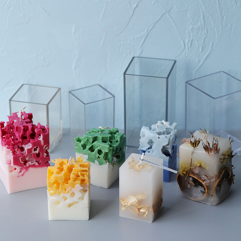 Candle Supplies Kit - Cetakan Lilin Kolom Persegi Panjang Persegi
