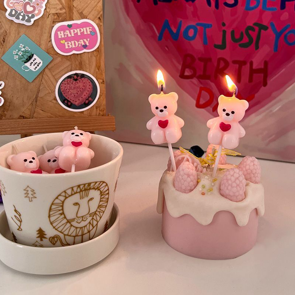 Set lilin beruang peluk kartun - Candle Supplies Kit ulasan dan harga