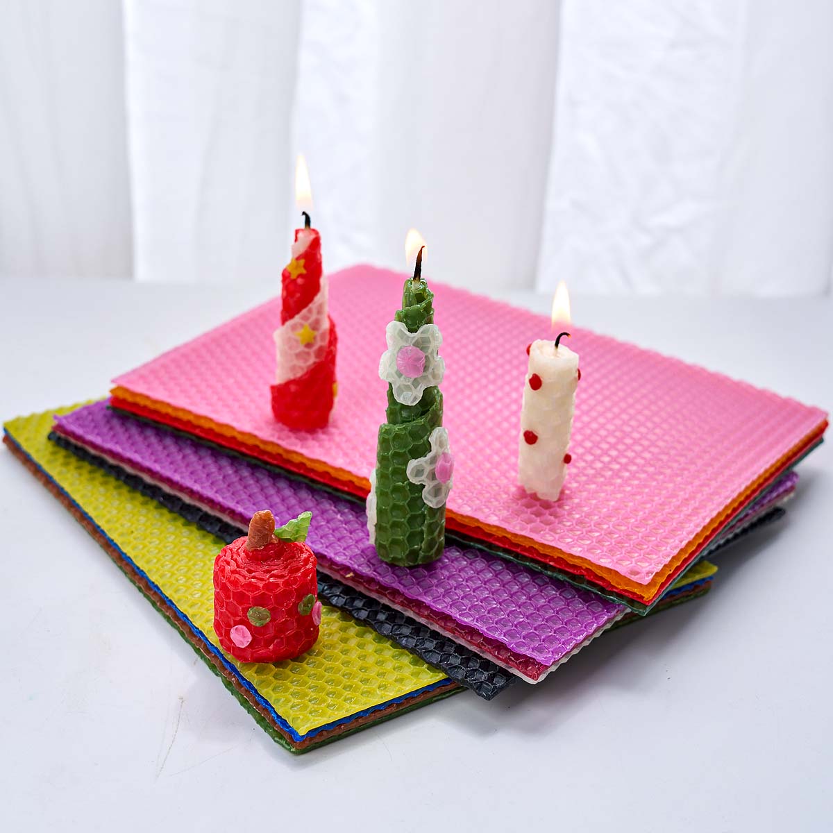 6Pcs 12 Warna Lembar Lilin Leb - Beeswax Sheet Roll ulasan dan harga