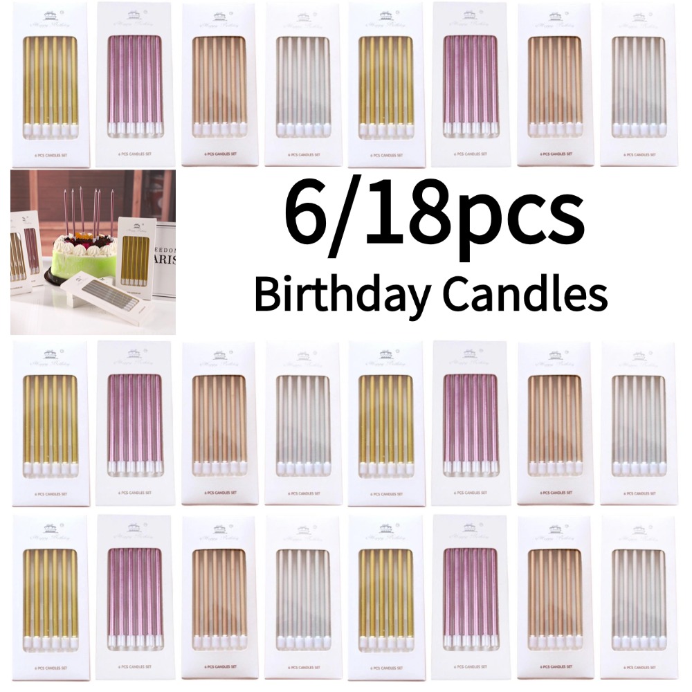 6/18pcs Lilin Ulang Tahun Loga - Supplies Of Candle ulasan dan harga