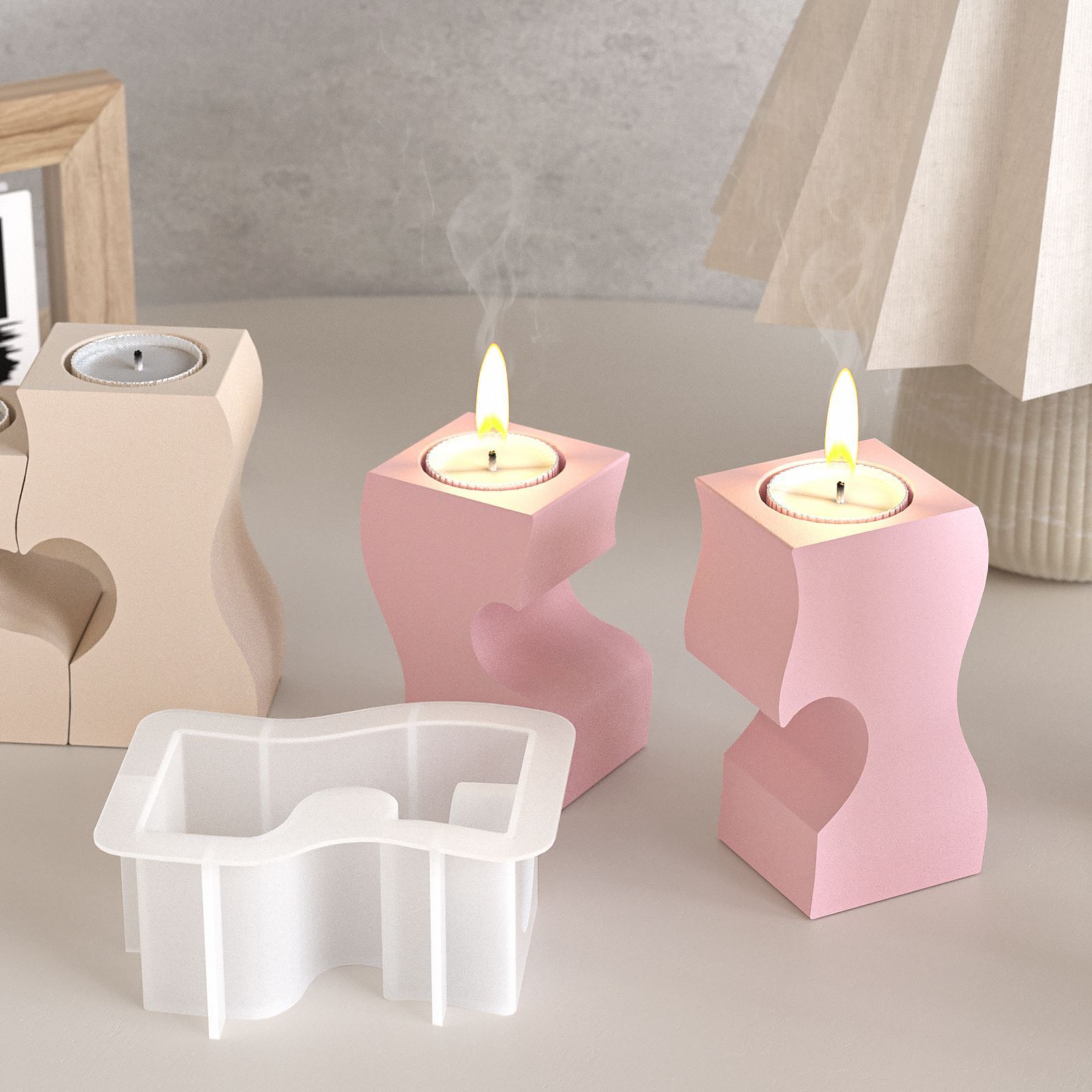 S Cetakan Silikon Lilin Hati D - Candle Souvenir ulasan dan harga