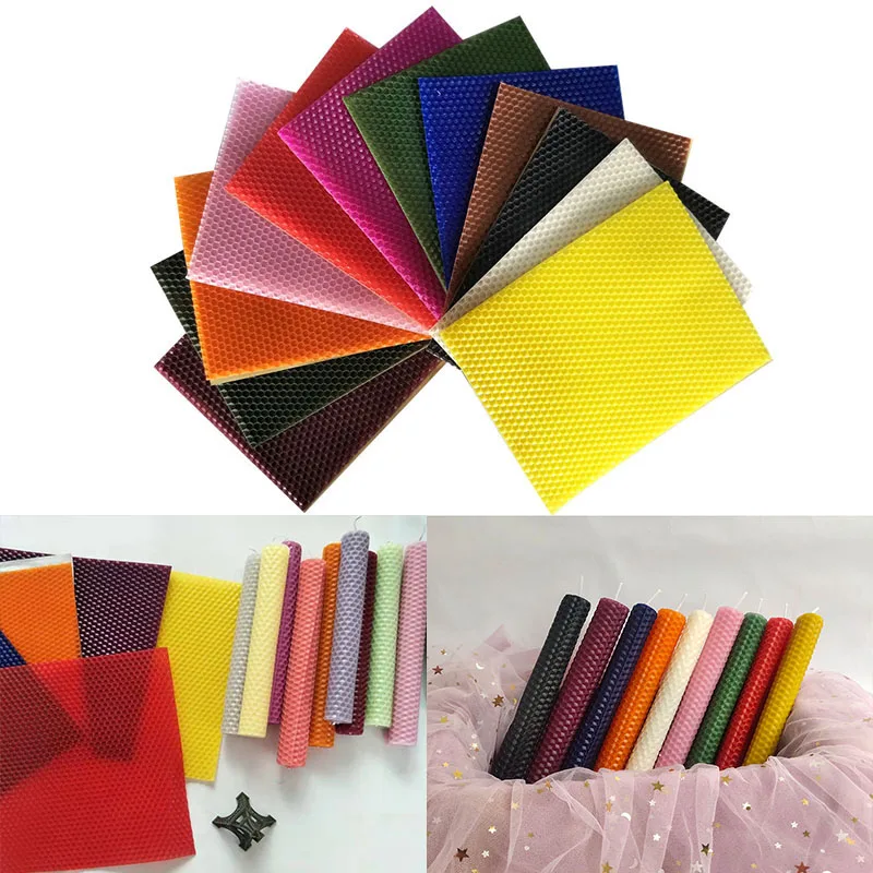 12pcs/set 15*20CM Lembaran Lil - Beeswax Sheet Roll ulasan dan harga