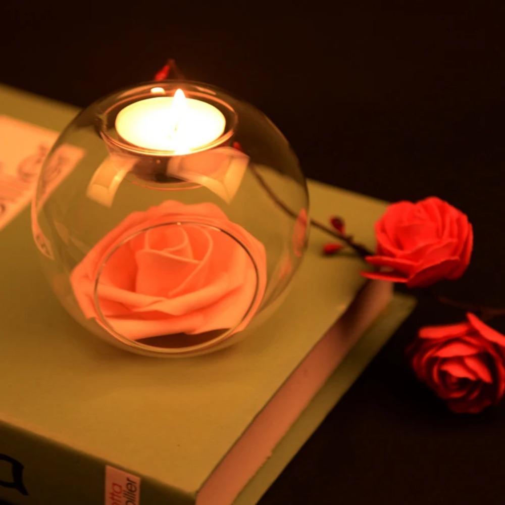 6/12 Buah Tempat Lilin Kaca Bu - Candle Holder Supplies ulasan dan harga