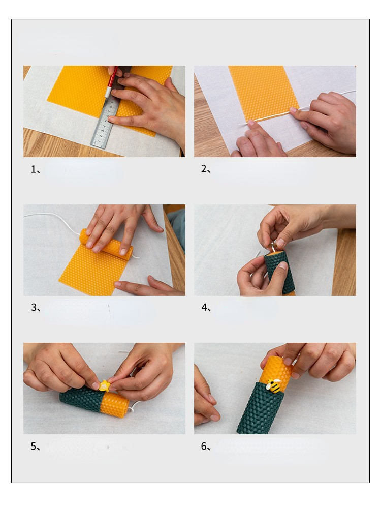 12 buah 15*20CM lembaran lilin - Beeswax Sheet Roll ulasan dan harga