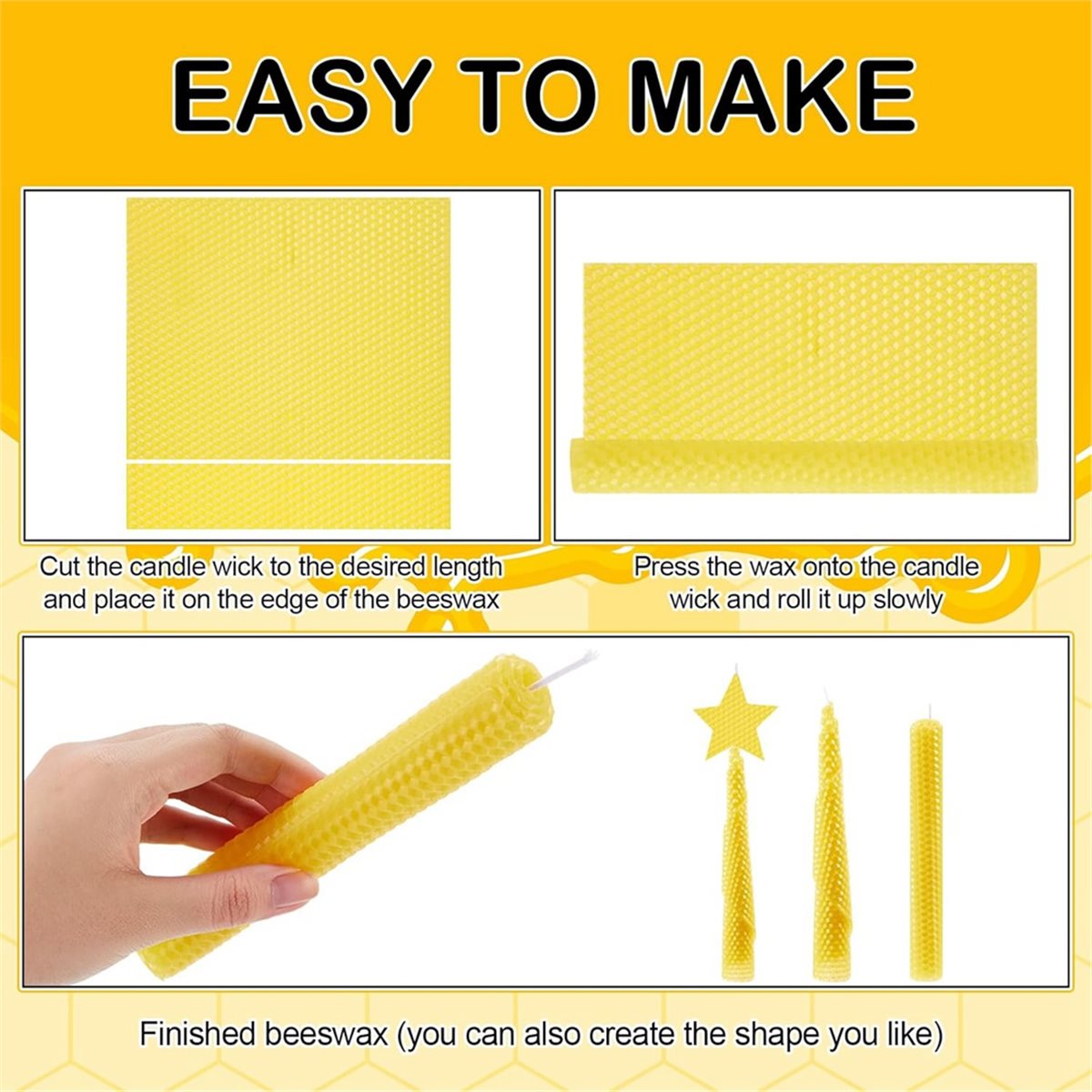 N94R 24 Pcs Perlengkapan Pembu - Beeswax Sheet Roll ulasan dan harga